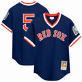 Boston Red Sox Nomar Garciaparra Mitchell & Ness Navy Big & Tall Cooperstown Mesh Batting Practice Jersey product image 1,