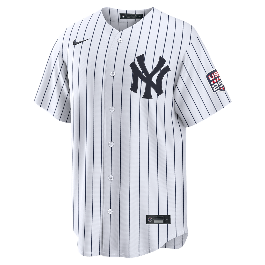 Fourth of July New York Yankees Giancarlo Stanton Nike White USA 250 Stadium Jersey product image 2, provided for visual