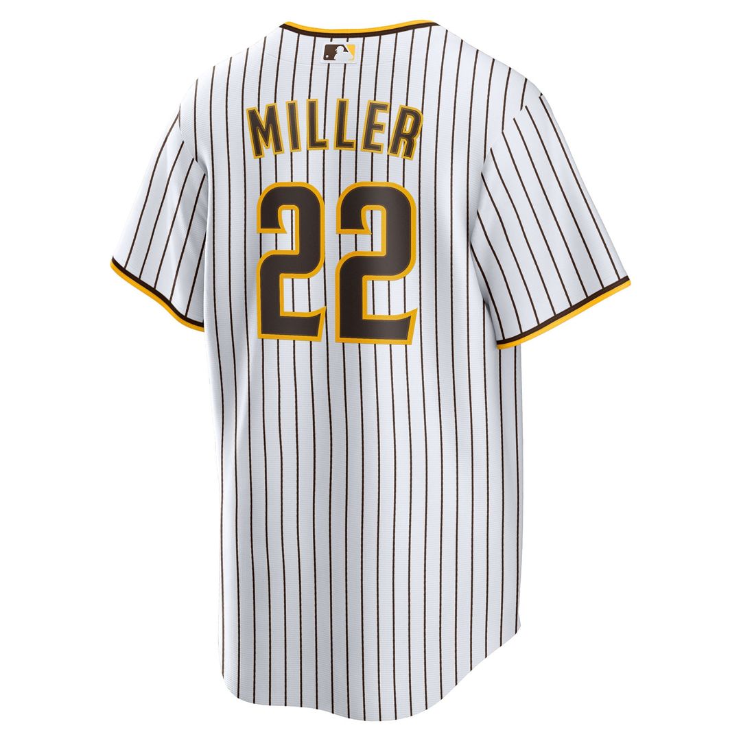 San Diego Padres Mason Miller Nike White Home Replica Jersey product image 3, provided for visual reference and product