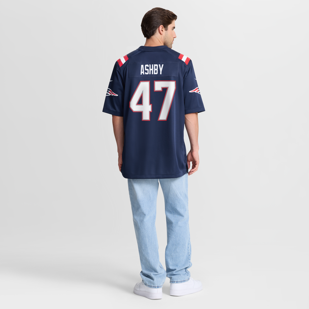 New England Patriots Julian Ashby Nike Navy Team Game Jersey product image 8, provided for visual reference and product