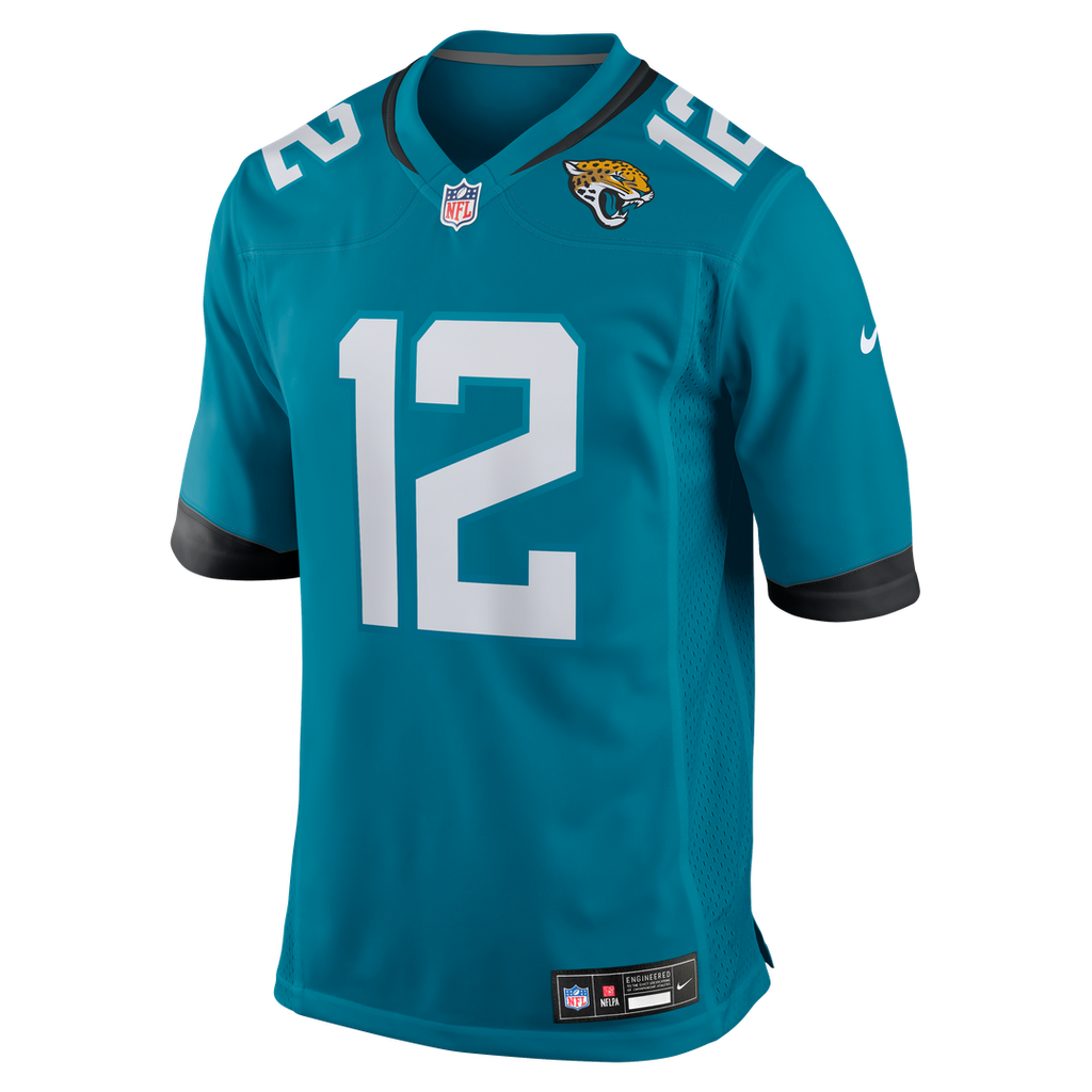 Jacksonville Jaguars Travis Hunter Nike Teal Team Game Jersey product image 2, provided for visual reference and product