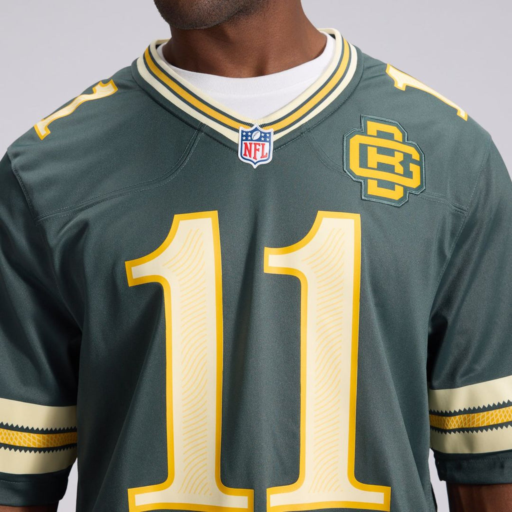 Green Bay Packers Jayden Reed Nike Green 2026 Rivalries Collection Game Jersey product image 8, provided for visual