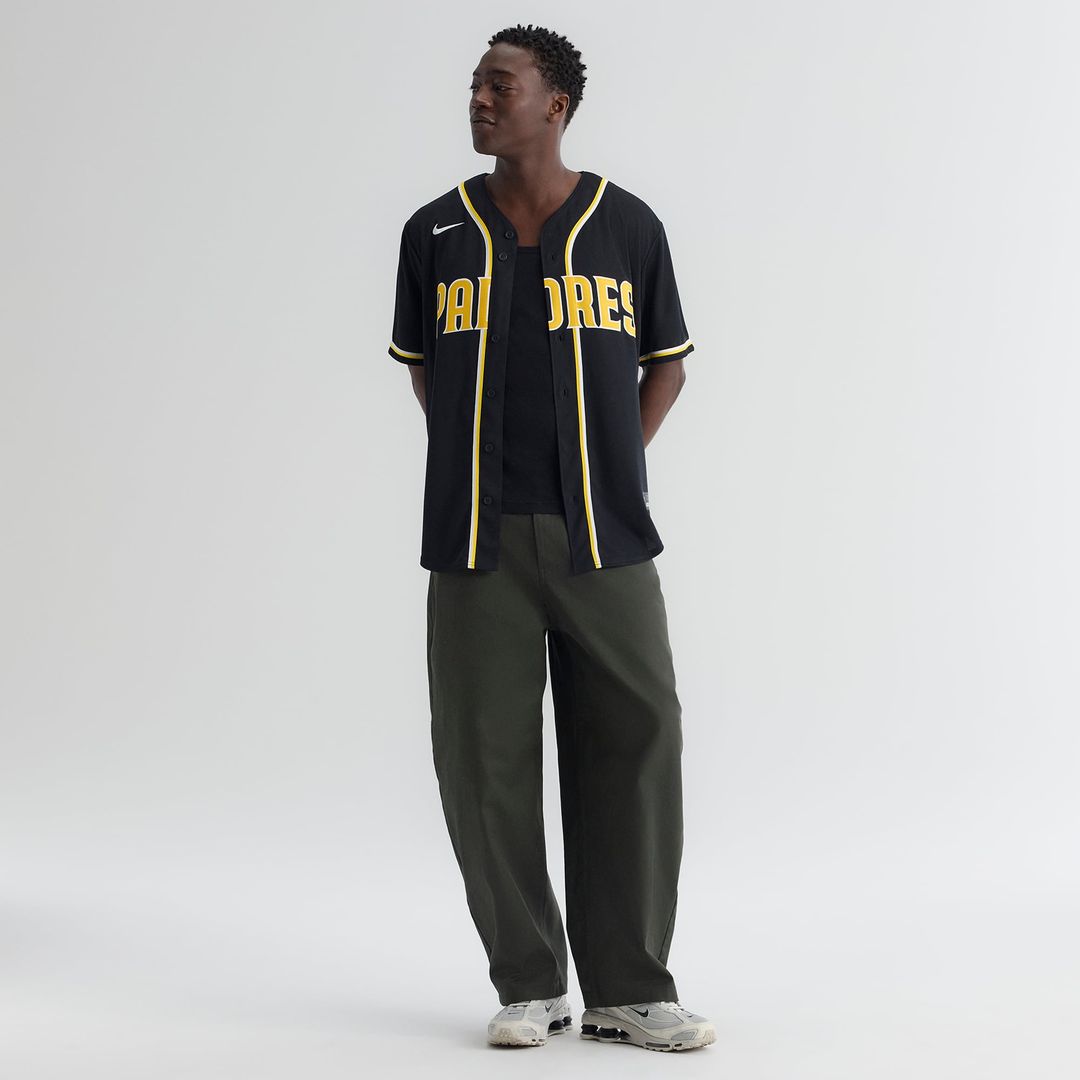San Diego Padres Fernando Tatis Jr. Nike Fashion Replica Black Out Jersey product image 4, provided for visual reference and