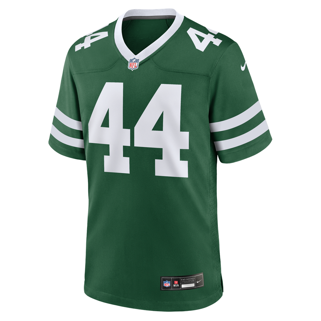 New York Jets Jamien Sherwood Nike Legacy Green Team Game Jersey product image 2, provided for visual reference and product