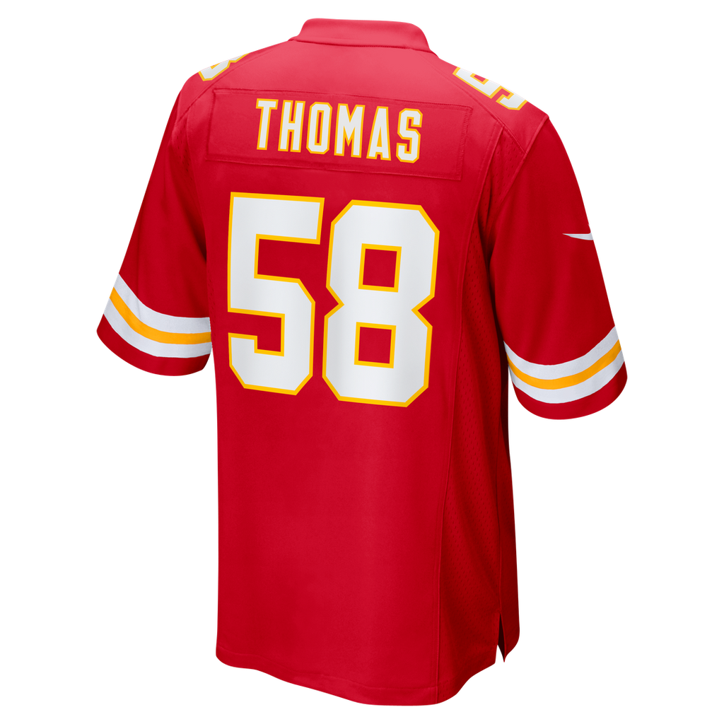 Kansas City Chiefs Derrick Thomas Nike Red Game Retired Player Jersey product image 3, provided for visual reference and