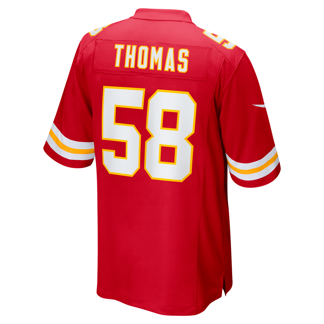 Kansas City Chiefs Derrick Thomas Nike Red Game Retired Player Jersey product image 3, provided for visual reference and