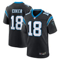 Carolina Panthers Jalen Coker Nike Black Team Game Jersey product image 1, provided for visual reference and product detail