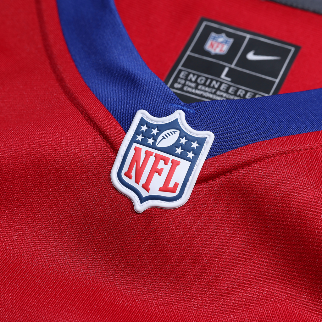 New York Giants Nike Red Alternate Game Jersey product image 10, provided for visual reference and product detail review