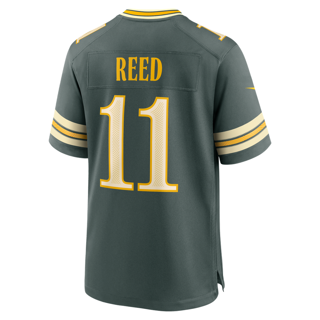 Green Bay Packers Jayden Reed Nike Green 2026 Rivalries Collection Game Jersey product image 7, provided for visual