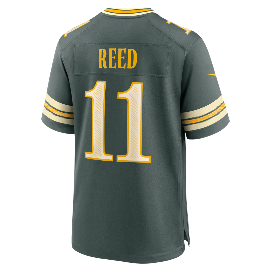 Green Bay Packers Jayden Reed Nike Green 2026 Rivalries Collection Game Jersey product image 7, provided for visual