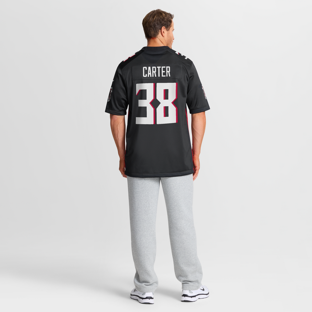 Atlanta Falcons Nathan Carter Nike Black Team Game Jersey product image 8, provided for visual reference and product detail