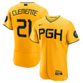 Pittsburgh Pirates Roberto Clemente Nike Gold City Connect Authentic Player Jersey product image 1, provided for visual