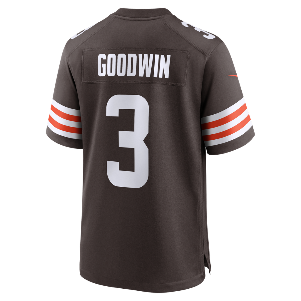 Cleveland Browns Marquise Goodwin Nike Brown Team Game Jersey product image 3, provided for visual reference and product