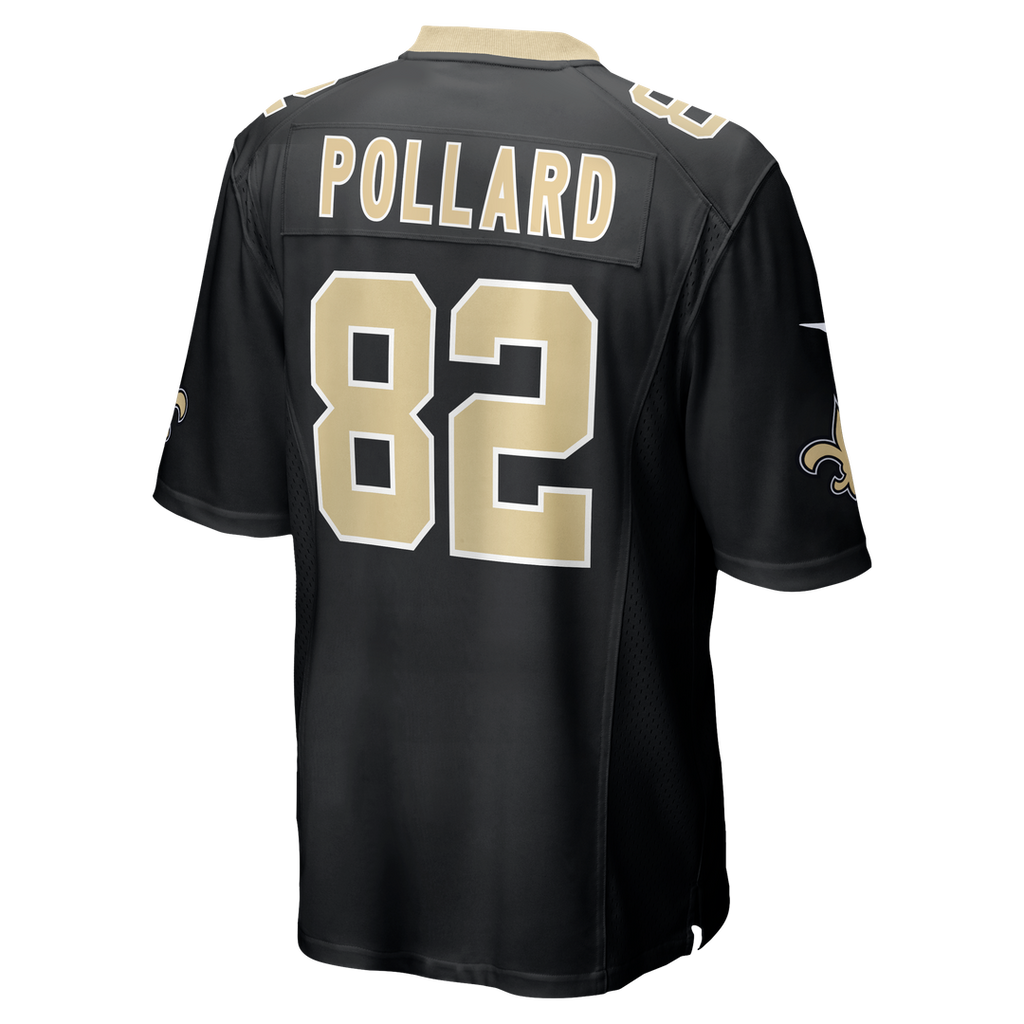 New Orleans Saints Bob Pollard Nike Black Game Retired Player Jersey product image 3, provided for visual reference and