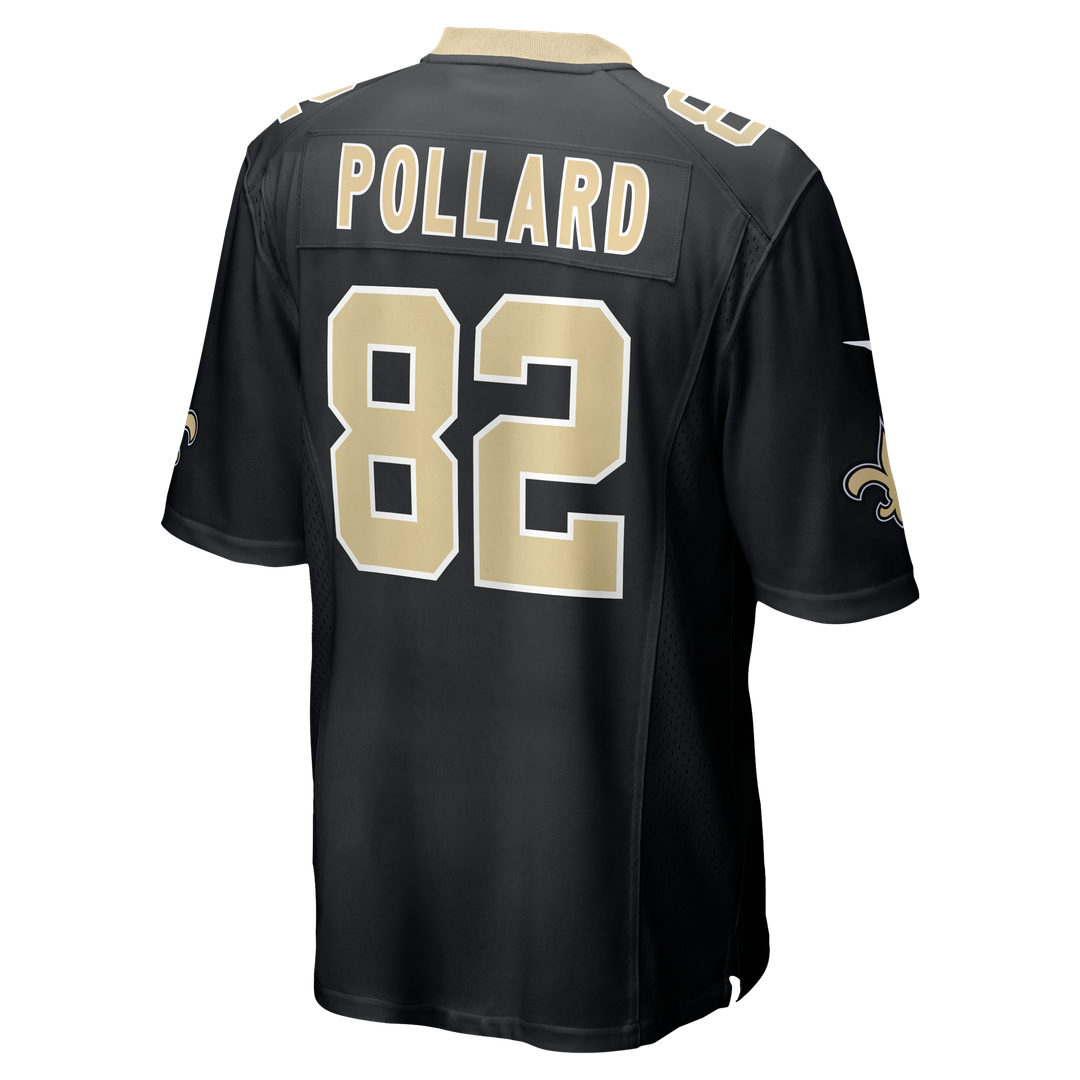 New Orleans Saints Bob Pollard Nike Black Game Retired Player Jersey product image 3, provided for visual reference and