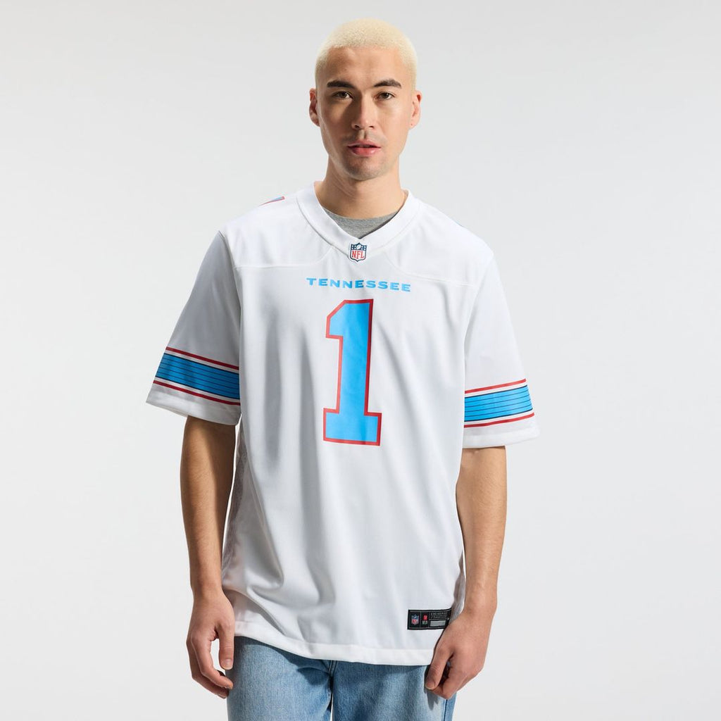 Tennessee Titans Cameron Ward Nike Light Blue Game Jersey product image 28, provided for visual reference and product detail