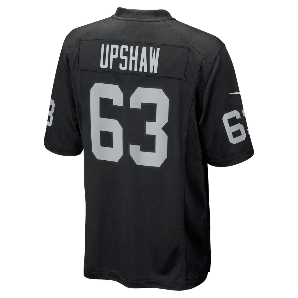 Las Vegas Raiders Gene Upshaw Nike Black Game Retired Player Jersey product image 3, provided for visual reference and