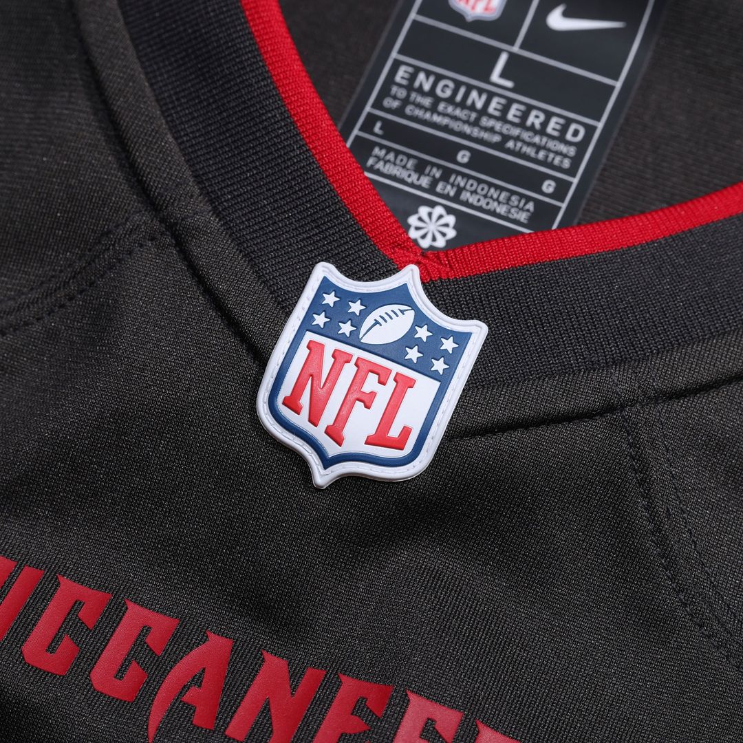 Tampa Bay Buccaneers Nike Pewter Alternate Custom Game Jersey product image 4, provided for visual reference and product