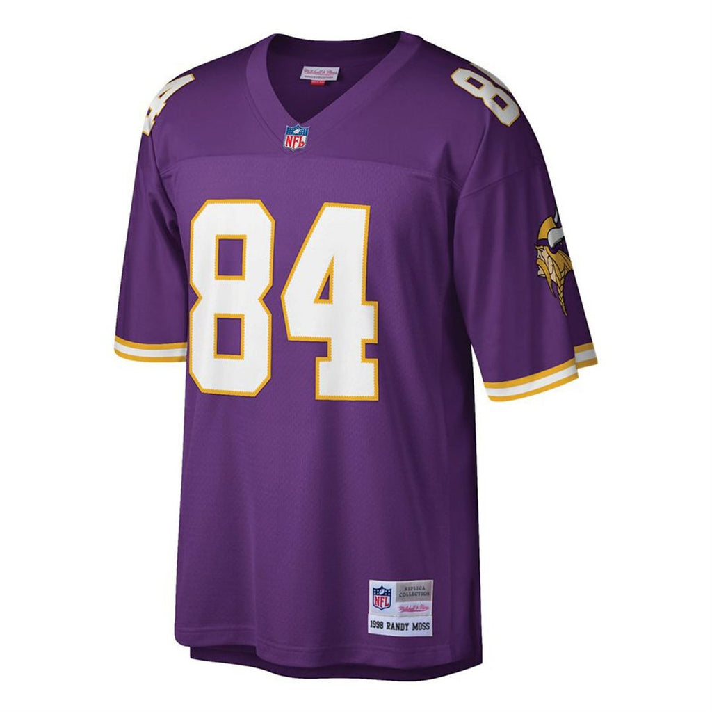 Minnesota Vikings Randy Moss Mitchell & Ness White Big & Tall 1998 Legacy Retired Player Jersey product image 8, provided