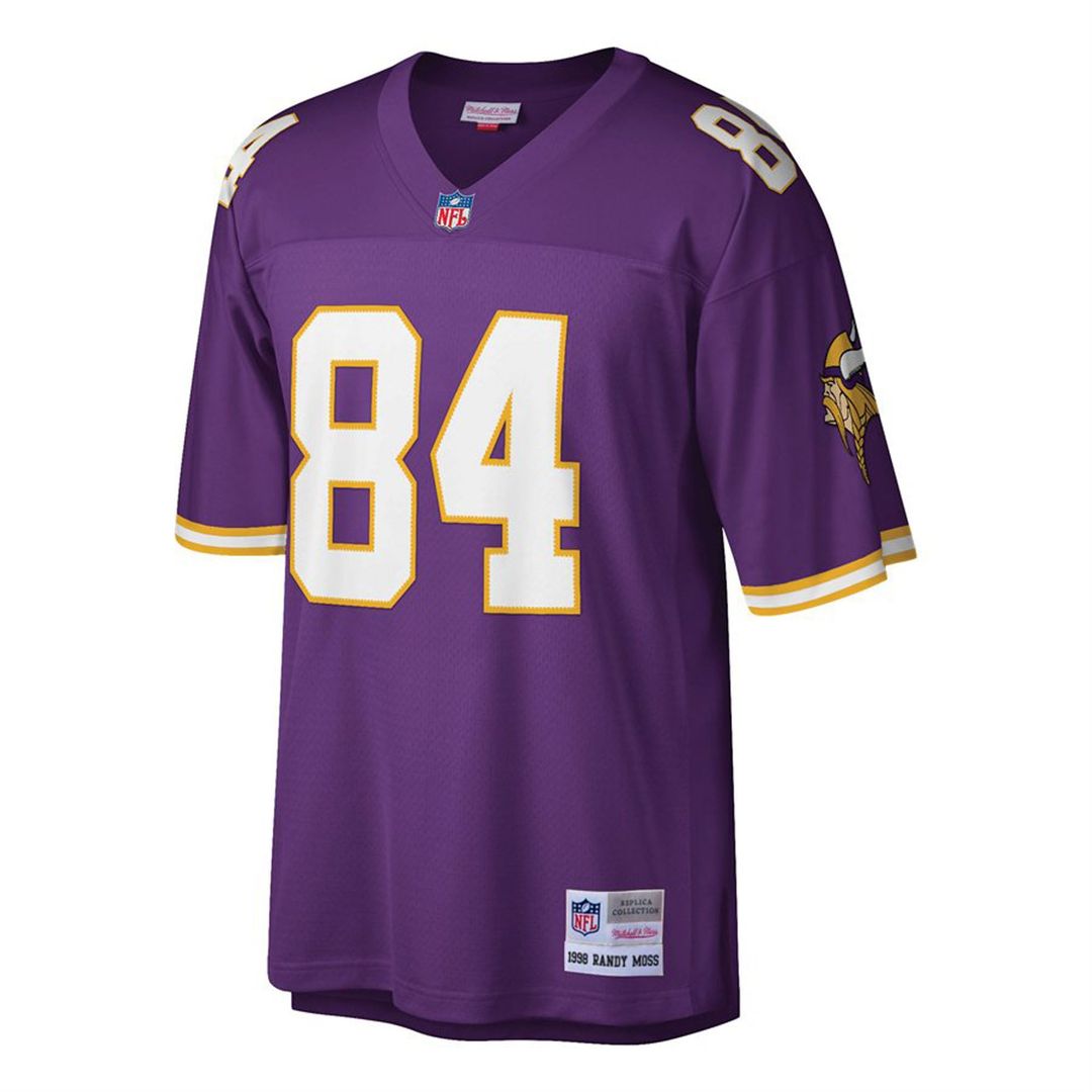 Minnesota Vikings Randy Moss Mitchell & Ness White Big & Tall 1998 Legacy Retired Player Jersey product image 8, provided