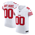 San Francisco 49ers Nike White Vapor F.U.S.E. Elite Custom Jersey product image 1, provided for visual reference and product
