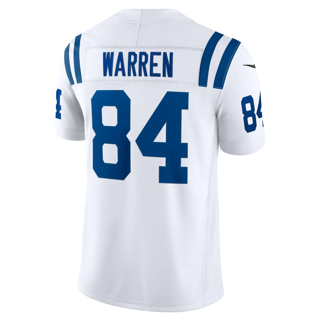 Indianapolis Colts Tyler Warren Nike White Vapor F.U.S.E. Stitched Limited Jersey product image 3, provided for visual