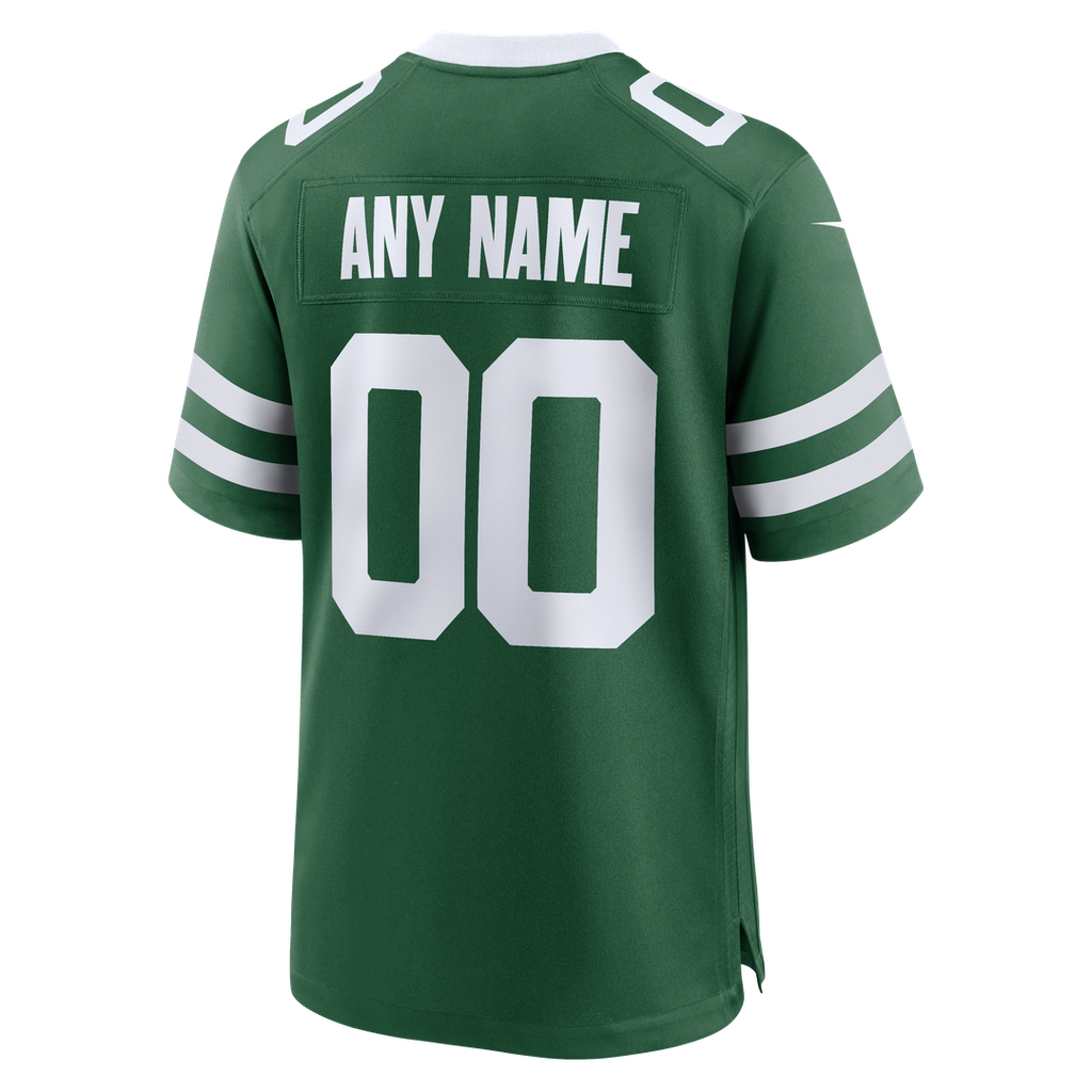 New York Jets Nike Legacy Green Custom Game Jersey product image 11, provided for visual reference and product detail review