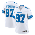 Detroit Lions Aidan Hutchinson Nike White Game Jersey product image 1, provided for visual reference and product detail