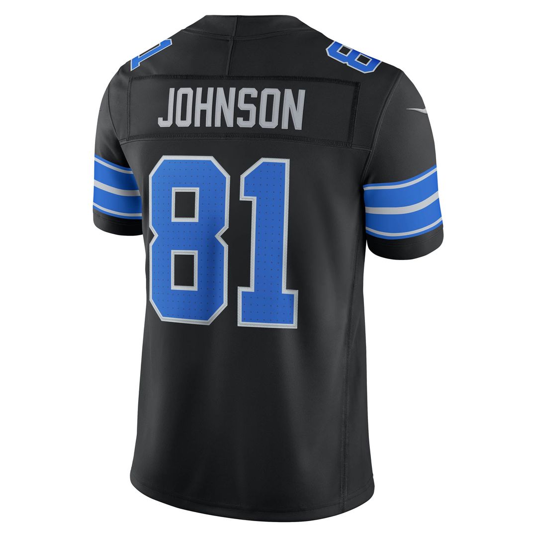 Detroit Lions Calvin Johnson Nike Black Alternate Vapor F.U.S.E. Stitched Retired Limited Jersey product image 6, provided