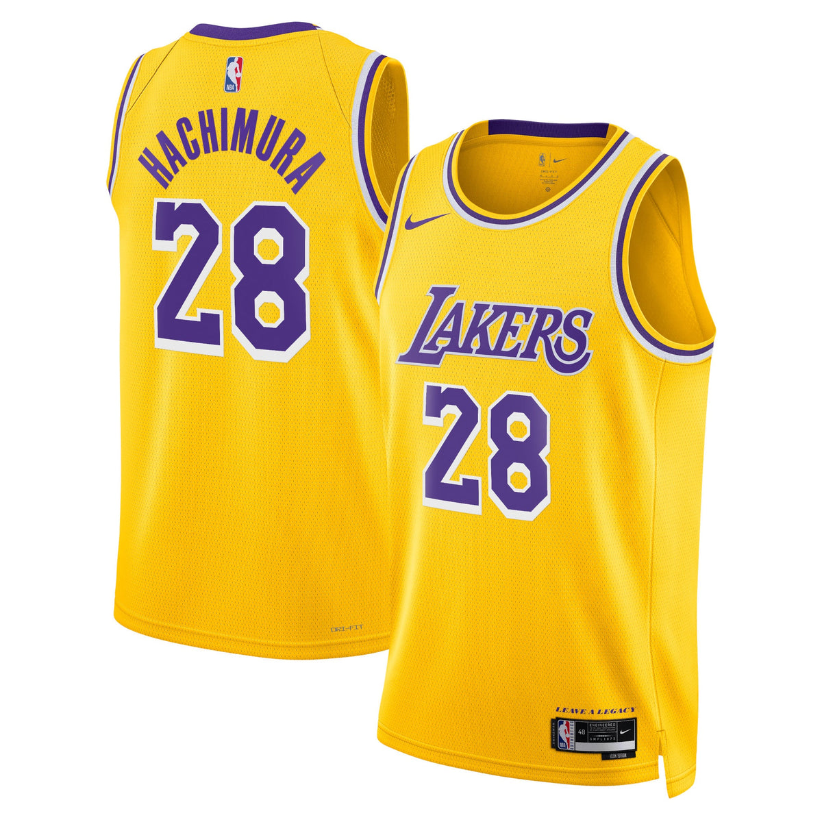 Los Angeles Lakers Nike Icon Edition Swingman Jersey - Gold product image 1