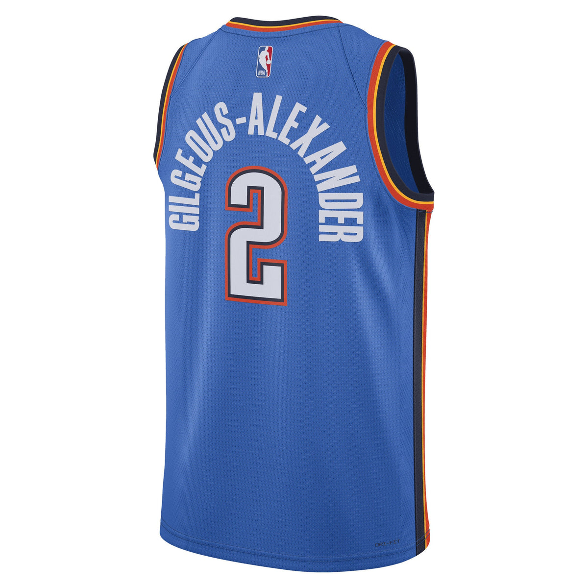 Oklahoma City Thunder Nike Replica Icon Swingman Jersey - Gilgeous-Alexander- Unisex product image 4, provided for visual