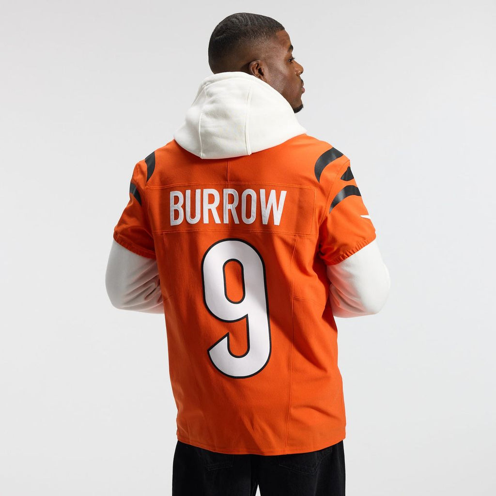 Cincinnati Bengals Joe Burrow Nike Orange Team Vapor F.U.S.E. Elite Jersey product image 3, provided for visual reference