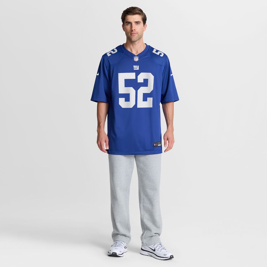 New York Giants Arvell Reese Nike Royal Team Game Jersey product image 2, provided for visual reference and product detail