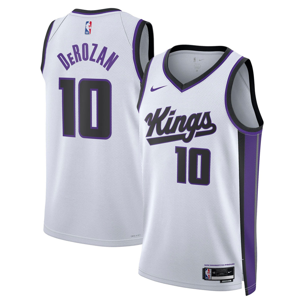 Sacramento Kings Nike Association Edition Swingman Jersey - White - DeMar DeRozan - Unisex product image 2, provided for