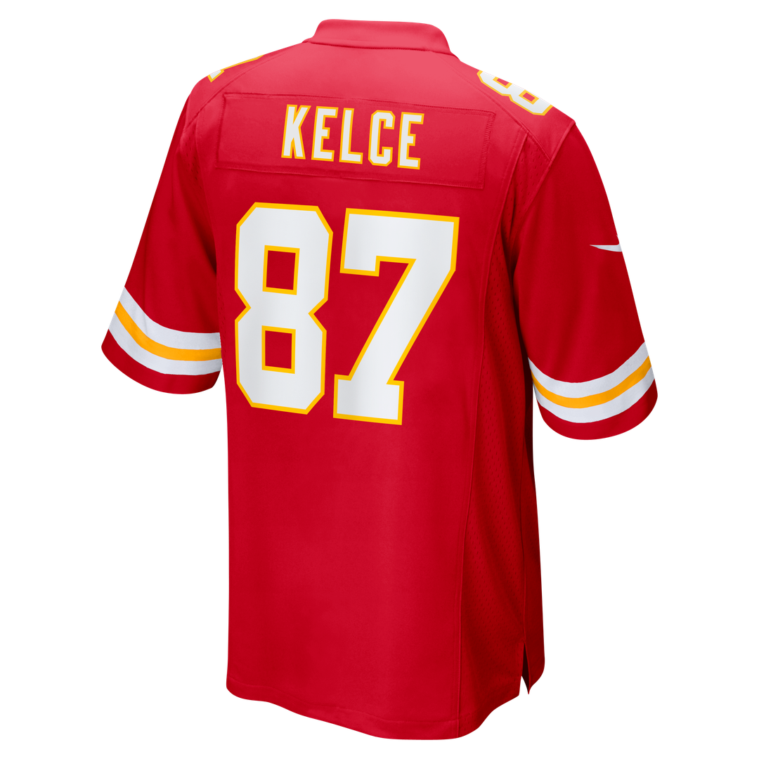 Kansas City Chiefs Travis Kelce Nike Red Game Jersey product image 3, provided for visual reference and product detail review