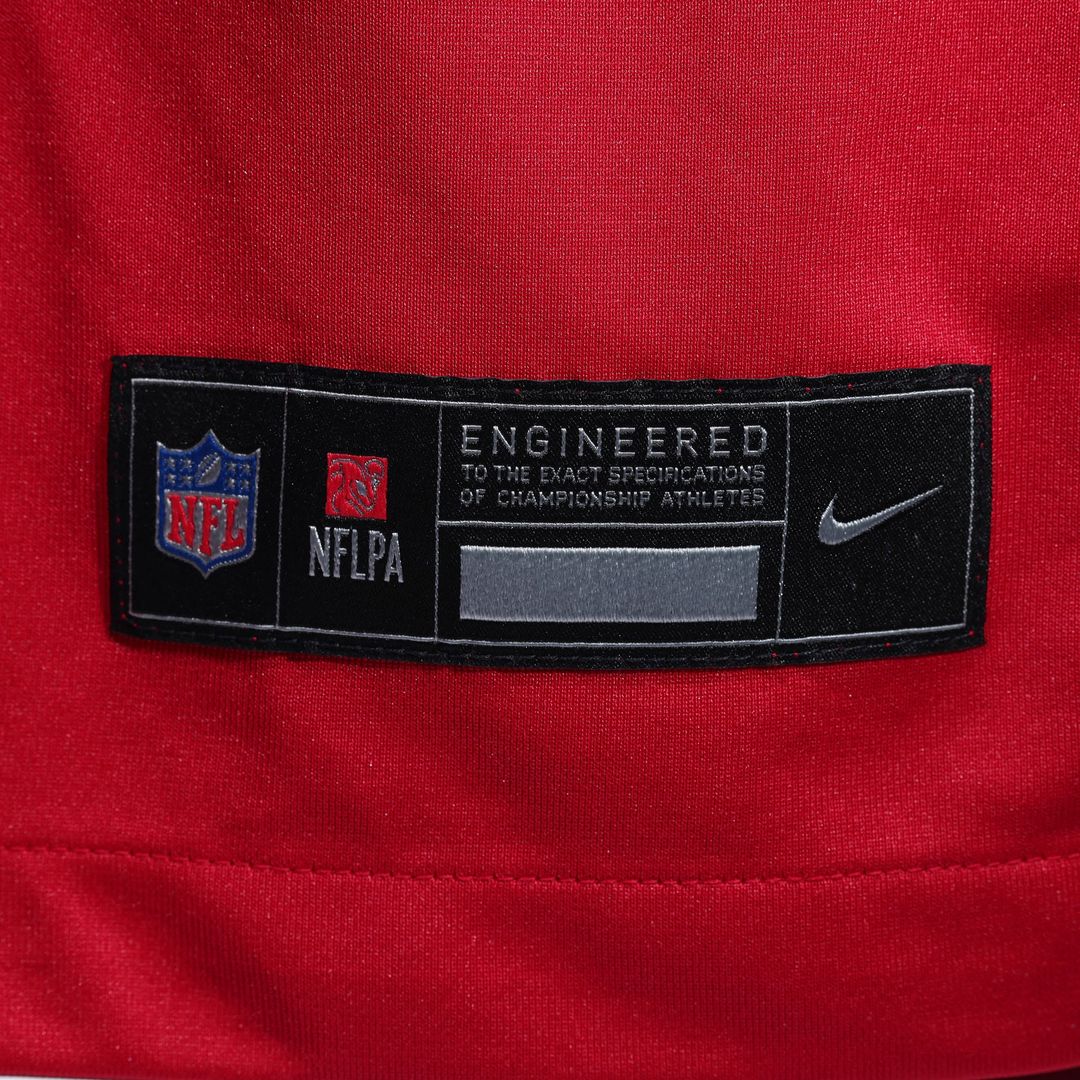 San Francisco 49ers Deebo Samuel Sr Nike Scarlet Team Game Jersey product image 8, provided for visual reference and product