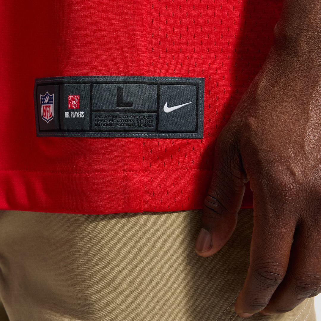 Kansas City Chiefs Patrick Mahomes Nike Red Game Jersey product image 14, provided for visual reference and product detail
