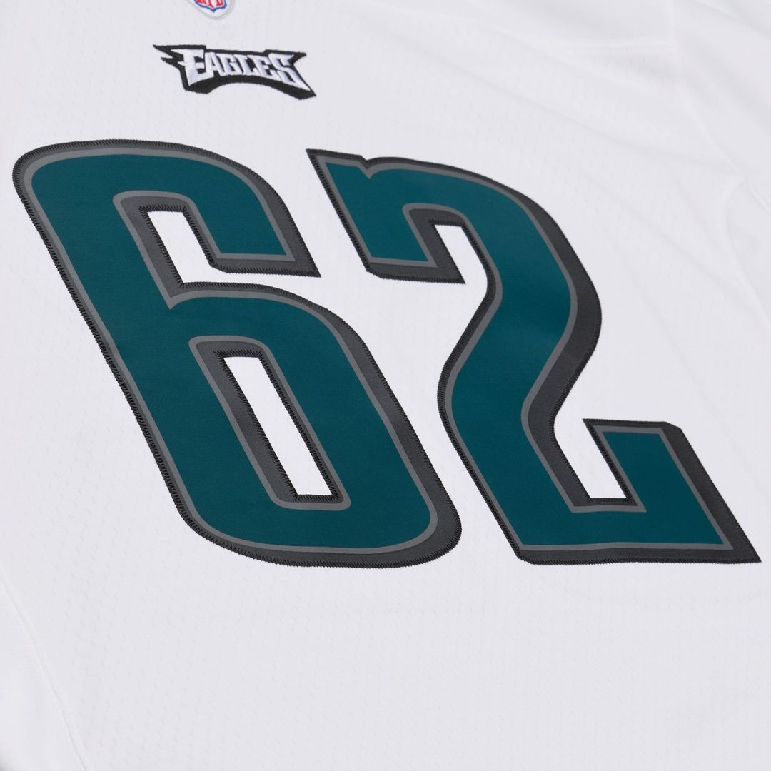 Philadelphia Eagles Jason Kelce Mitchell & Ness White Big & Tall 2011 Legacy Replica Player Jersey product image 5, provided