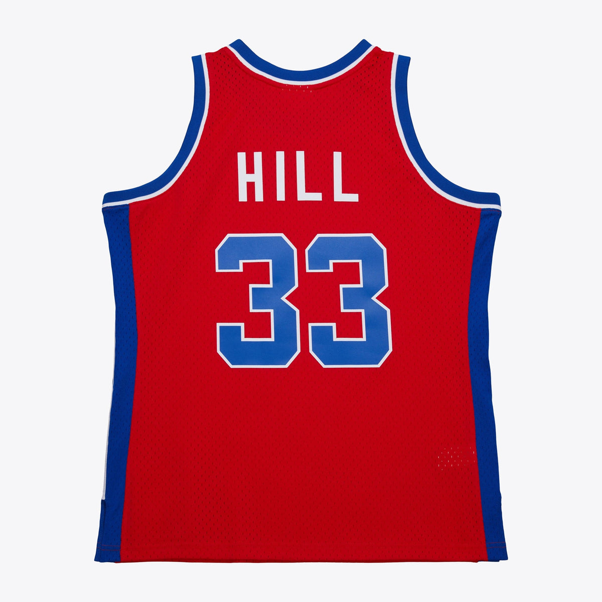 Detroit Pistons Mitchell & Ness Grant Hill 1994 Dark Authentic Jersey - Red product image 4, provided for visual reference