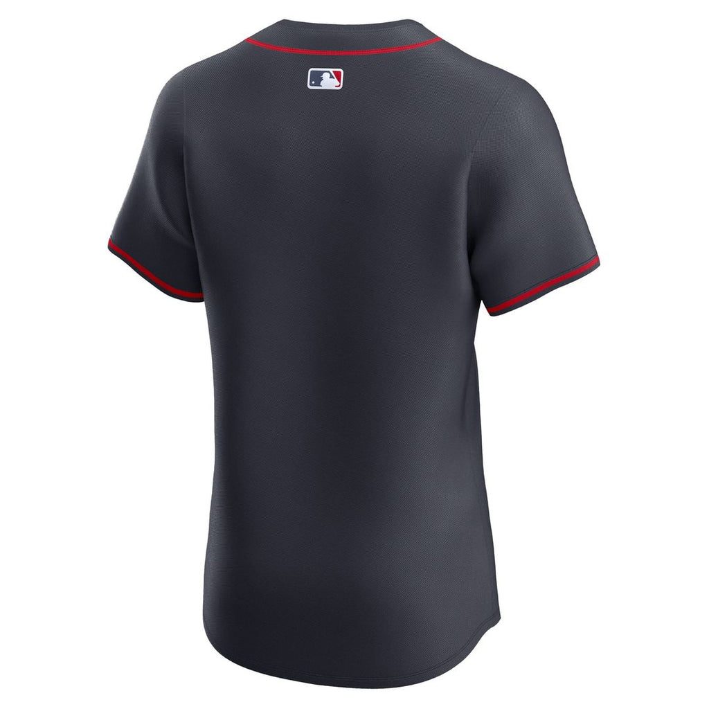 Atlanta Braves Nike Navy Alternate Elite Jersey product image 6, provided for visual reference and product detail review