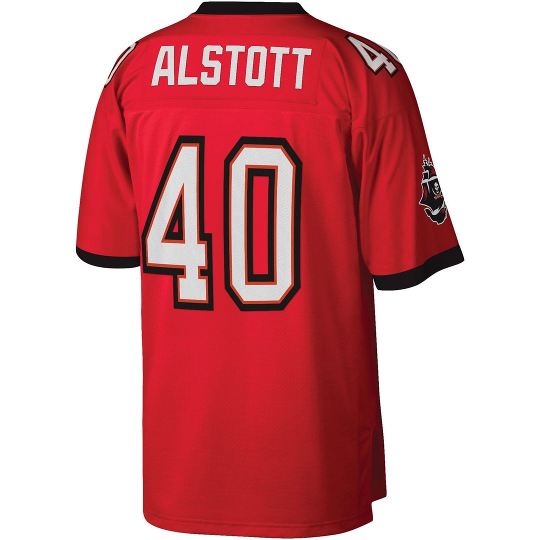 Tampa Bay Buccaneers Mike Alstott Mitchell & Ness Red Legacy Replica Jersey product image 3, provided for visual reference