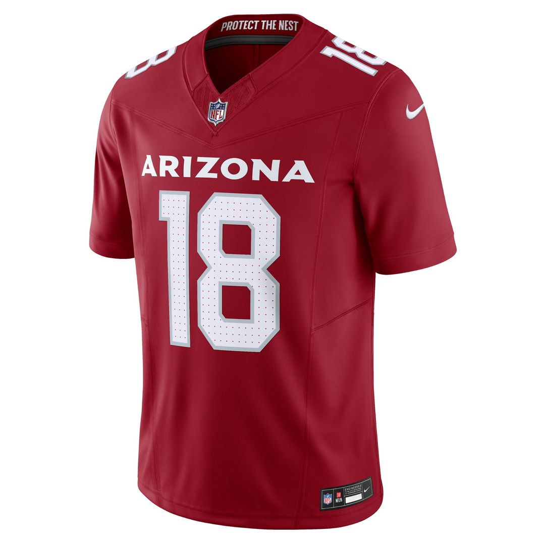 Arizona Cardinals Marvin Harrison Jr. Nike Cardinal Vapor F.U.S.E. Limited Jersey product image 2, provided for visual