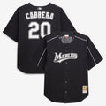 Miami Marlins Miguel Cabrera Mitchell & Ness Black Big & Tall Cooperstown Mesh Batting Practice Jersey product image 1,
