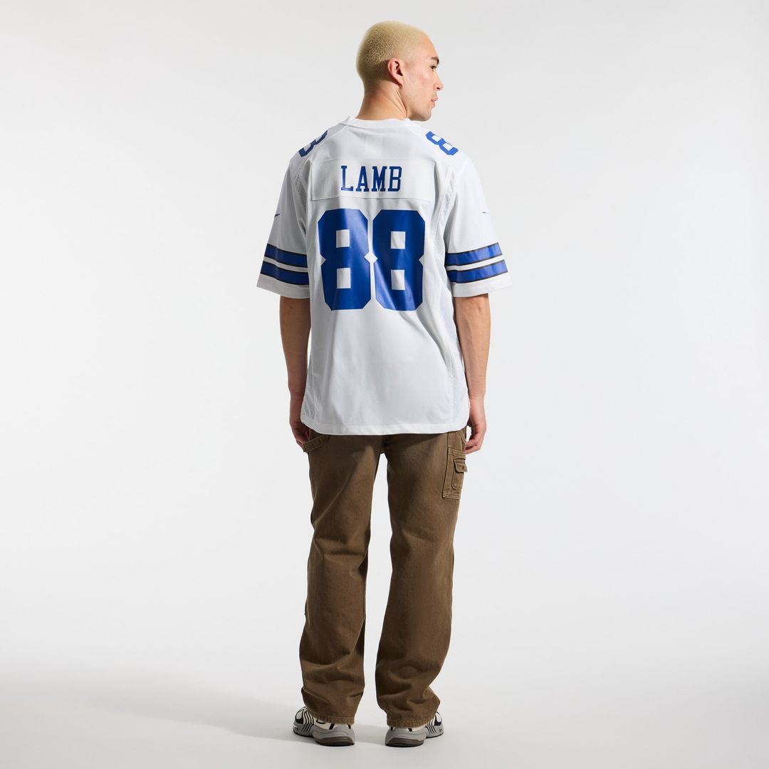 Dallas Cowboys CeeDee Lamb Nike White Game Team Jersey product image 5, provided for visual reference and product detail