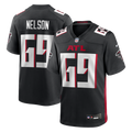 Atlanta Falcons Jack Nelson Nike Black Team Game Jersey product image 1, provided for visual reference and product detail