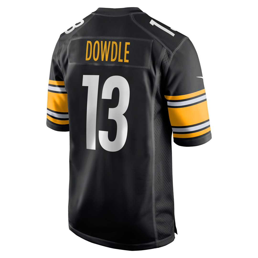 Pittsburgh Steelers Rico Dowdle Nike Black Game Jersey product image 3, provided for visual reference and product detail