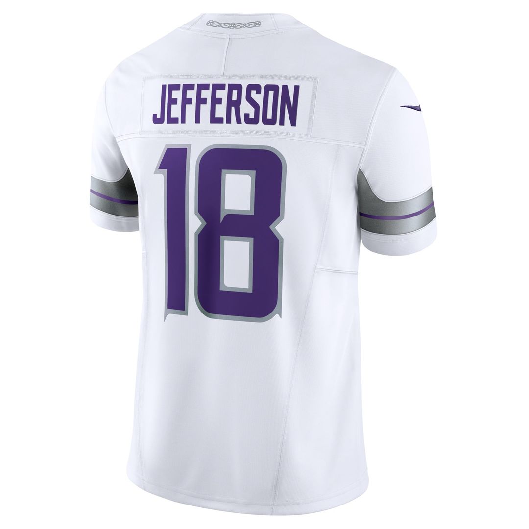 Minnesota Vikings Justin Jefferson Nike White Alternate Vapor F.U.S.E. Limited Jersey product image 3, provided for visual