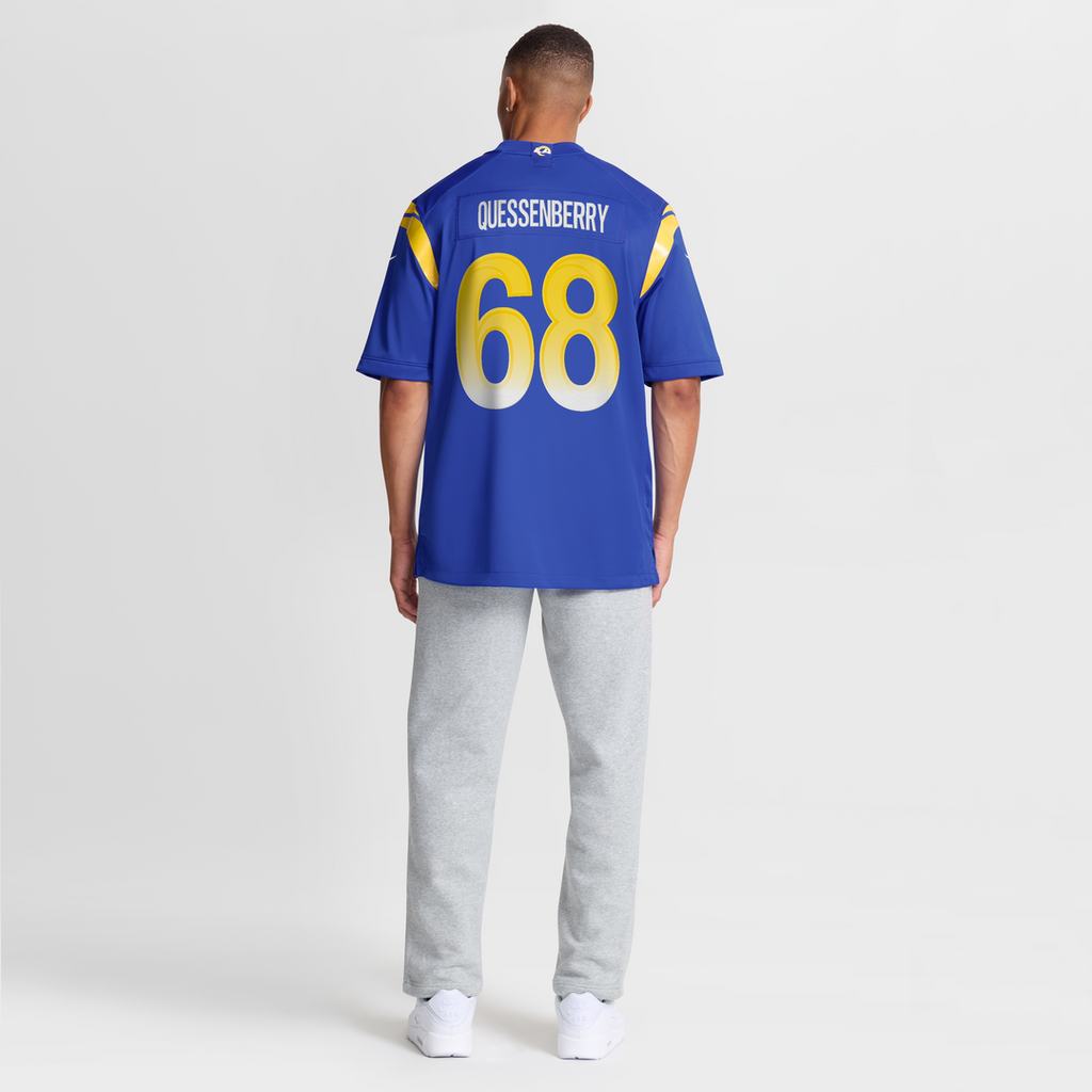 Los Angeles Rams David Quessenberry Nike Royal Team Game Jersey product image 8, provided for visual reference and product