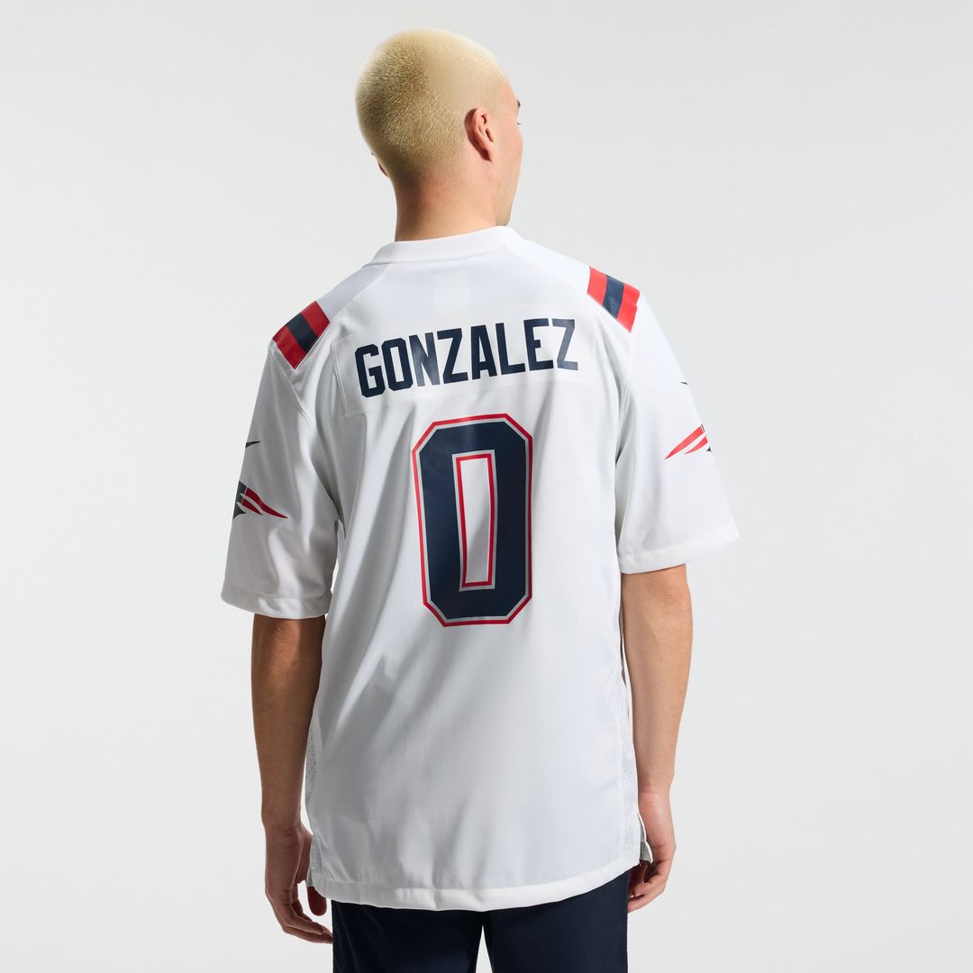 New England Patriots Christian Gonzalez Nike Navy Team Game Jersey product image 19, provided for visual reference and