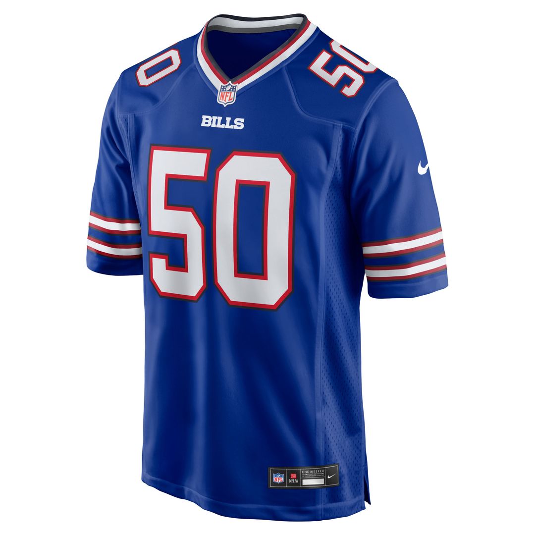 Buffalo Bills Otis Reese Nike Royal Team Game Jersey product image 4, provided for visual reference and product detail review